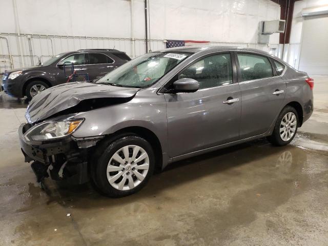 3N1AB7AP0GY331361 - 2016 NISSAN SENTRA S GRAY photo 1