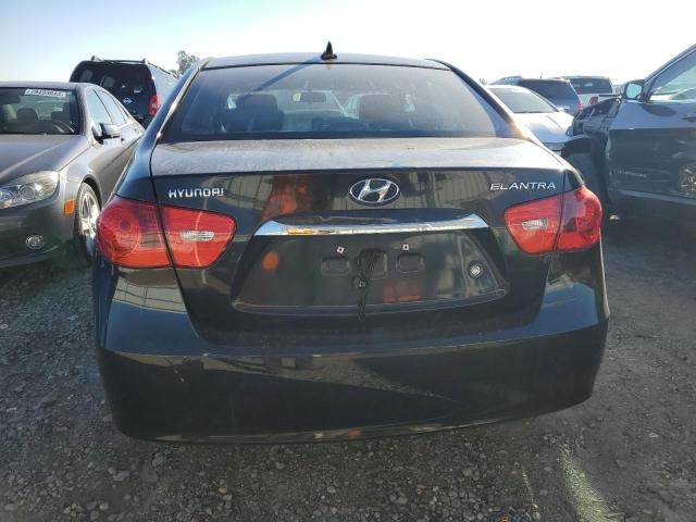 KMHDU4AD4AU858110 - 2010 HYUNDAI ELANTRA BLUE BLACK photo 6