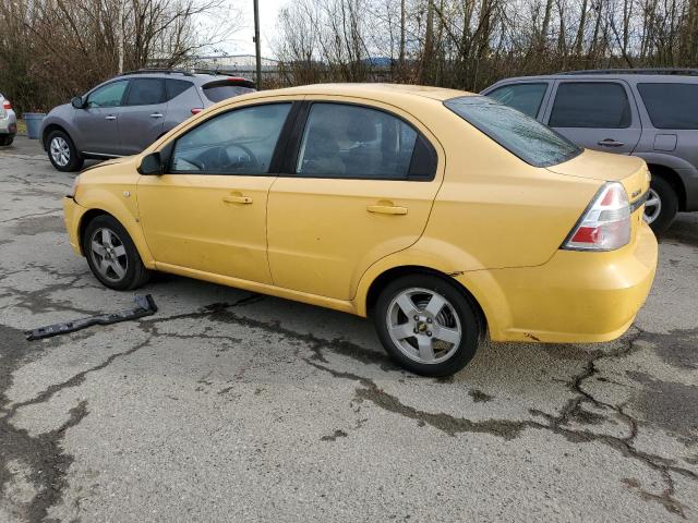 KL1TG56647B066414 - 2007 CHEVROLET AVEO LT YELLOW photo 2