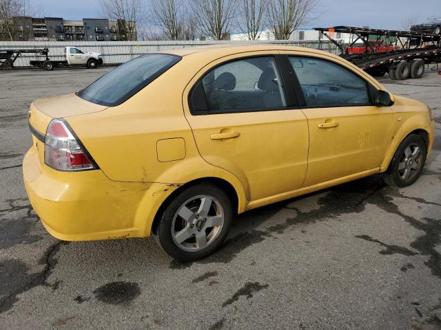 KL1TG56647B066414 - 2007 CHEVROLET AVEO LT YELLOW photo 3