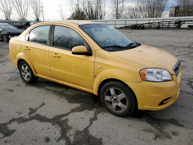 KL1TG56647B066414 - 2007 CHEVROLET AVEO LT YELLOW photo 4