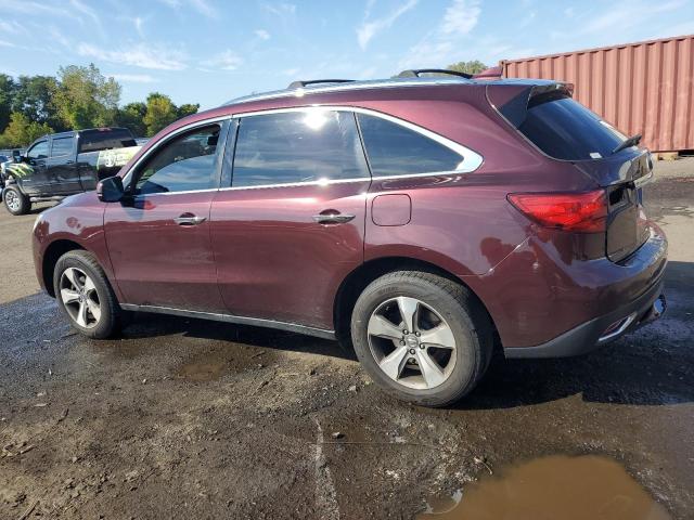 5FRYD4H26FB015549 - 2015 ACURA MDX MAROON photo 2