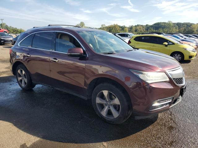 5FRYD4H26FB015549 - 2015 ACURA MDX MAROON photo 4
