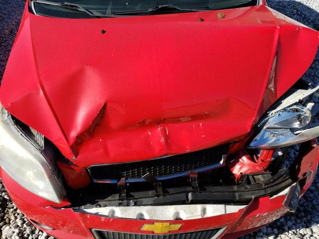 KL1TD6DE1BB132306 - 2011 CHEVROLET AVEO LS RED photo 11