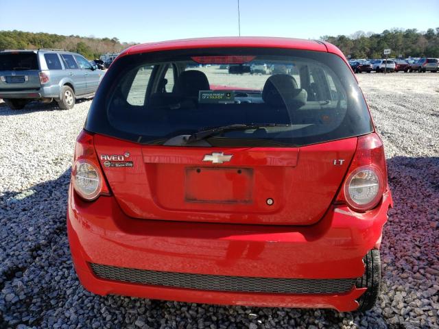 KL1TD6DE1BB132306 - 2011 CHEVROLET AVEO LS RED photo 6