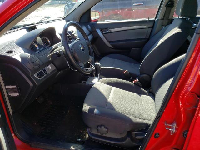 KL1TD6DE1BB132306 - 2011 CHEVROLET AVEO LS Qırmızı foto 7