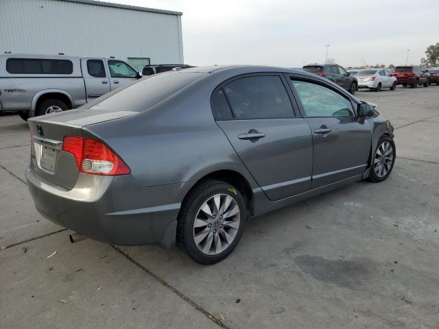 2HGFA16809H315773 - 2009 HONDA CIVIC EX GRAY photo 3