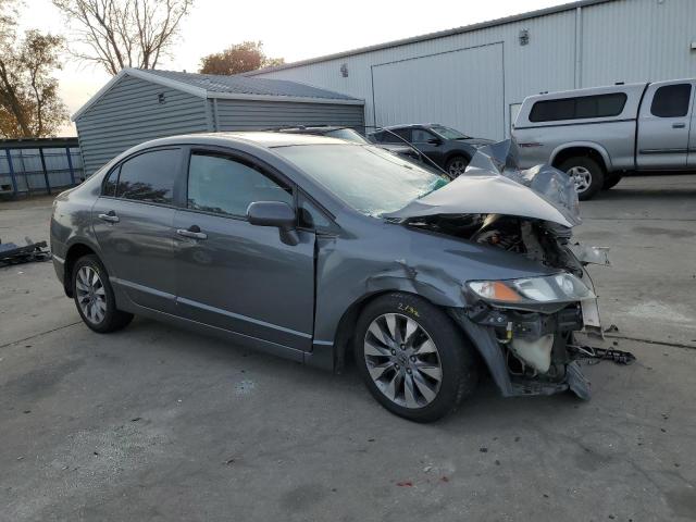 2HGFA16809H315773 - 2009 HONDA CIVIC EX GRAY photo 4