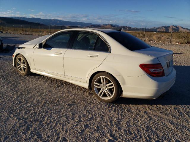 WDDGF4HB9CA610655 - 2012 MERCEDES-BENZ C 250 WHITE photo 2