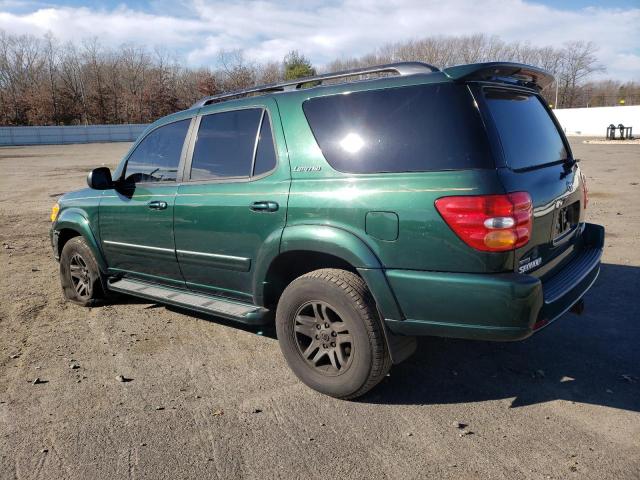 5TDBT48A33S150383 - 2003 TOYOTA SEQUOIA LIMITED GREEN photo 2