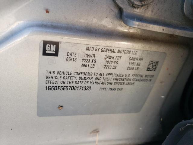 1G6DF5E57D0171323 - 2013 CADILLAC CTS LUXURY COLLECTION Krem fotoğraf 12