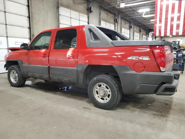 3GNGK23GX3G344956 - 2003 CHEVROLET AVALANCHE K2500 RED photo 2