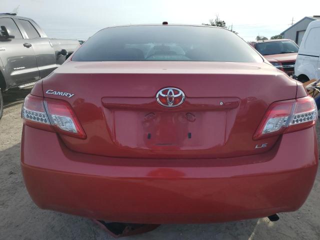 4T1BF3EK9BU722545 - 2011 TOYOTA CAMRY BASE RED photo 6