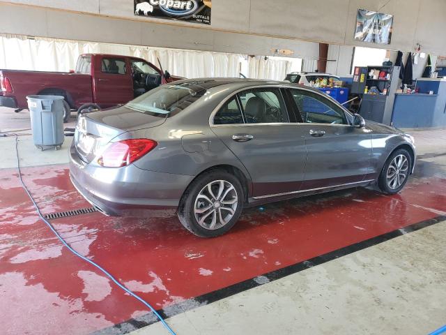 55SWF4KB9HU186969 - 2017 MERCEDES-BENZ C 300 4MATIC GRAY photo 3