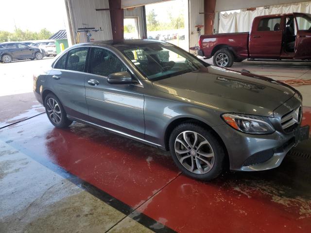 55SWF4KB9HU186969 - 2017 MERCEDES-BENZ C 300 4MATIC GRAY photo 4