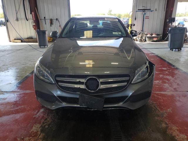 55SWF4KB9HU186969 - 2017 MERCEDES-BENZ C 300 4MATIC GRAY photo 5
