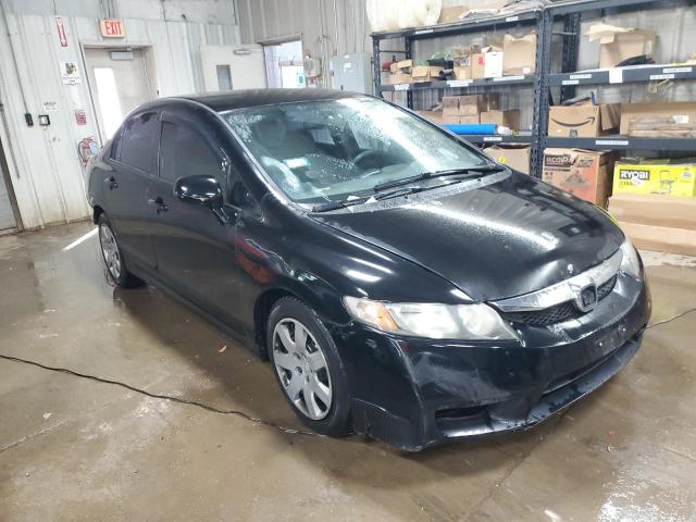 2HGFA1F52AH560178 - 2010 HONDA CIVIC LX BLACK photo 4