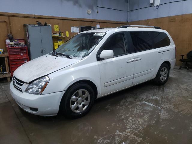 KNDMG4C32A6342610 - 2010 KIA SEDONA LX WHITE photo 1