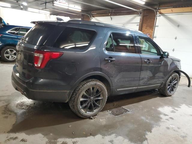 1FM5K8D8XHGE09832 - 2017 FORD EXPLORER XLT GRAY photo 3