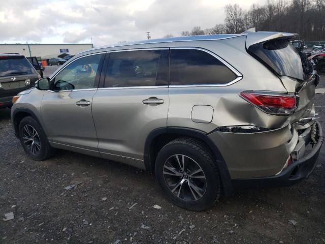 5TDJKRFH2GS325823 - 2016 TOYOTA HIGHLANDER XLE SILVER photo 2