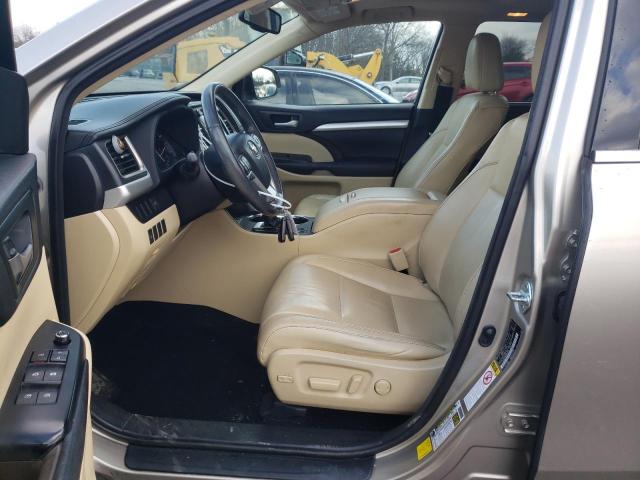 5TDJKRFH2GS325823 - 2016 TOYOTA HIGHLANDER XLE SILVER photo 7