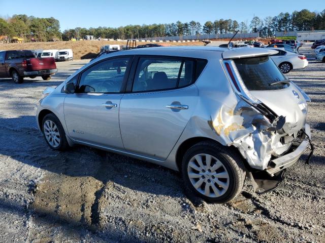 1N4AZ0CPXFC320443 - 2015 NISSAN LEAF S SILVER photo 2