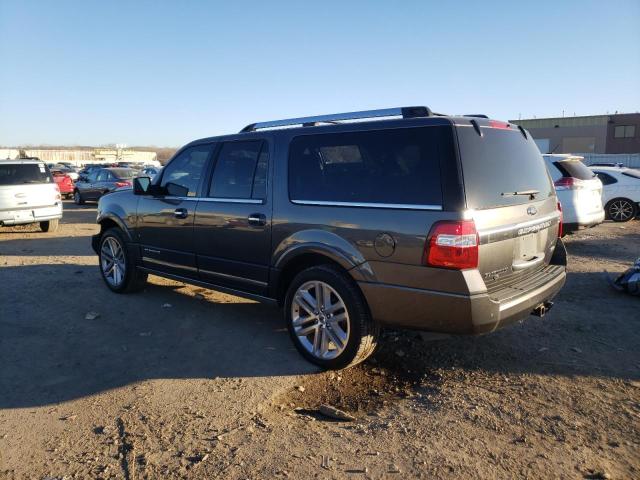 1FMJK1MTXHEA02910 - 2017 FORD EXPEDITION EL PLATINUM GRAY photo 2