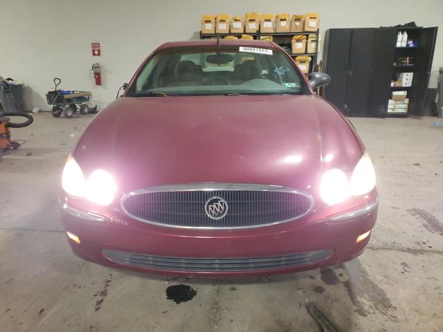 2G4WD532051271074 - 2005 BUICK LACROSSE CXL RED photo 5