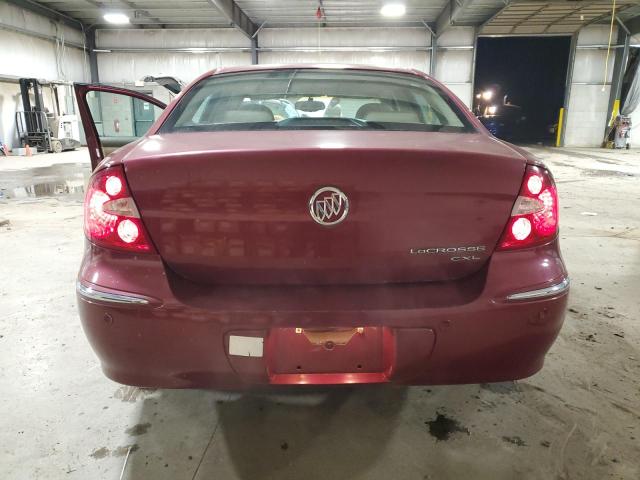 2G4WD532051271074 - 2005 BUICK LACROSSE CXL RED photo 6