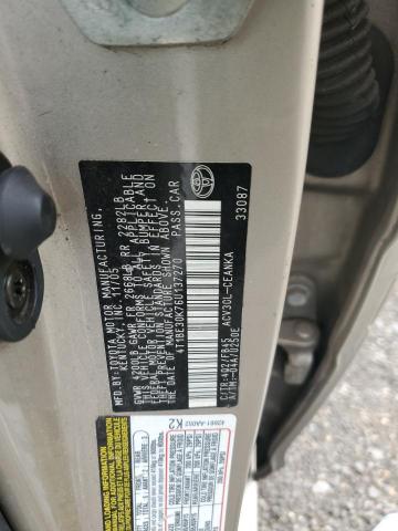 4T1BE30K76U137270 - 2006 TOYOTA CAMRY LE TAN photo 12