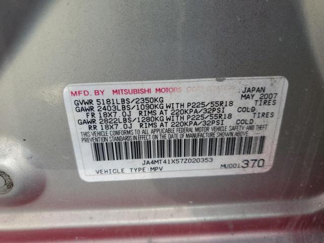 JA4MT41X57Z020353 - 2007 MITSUBISHI OUTLANDER XLS RED photo 14