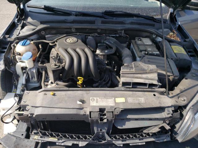 3VW2K7AJ1EM224575 - 2014 VOLKSWAGEN JETTA BASE GRAY photo 11