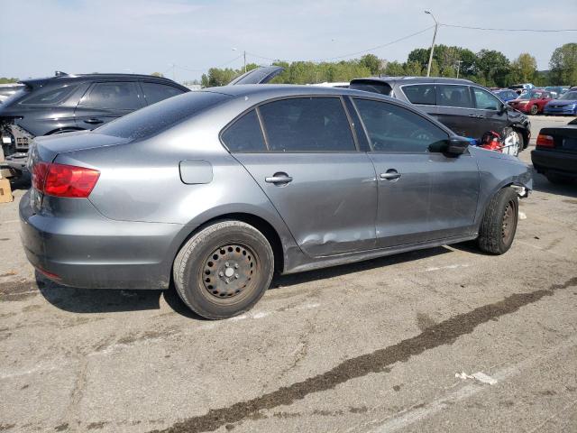 3VW2K7AJ1EM224575 - 2014 VOLKSWAGEN JETTA BASE GRAY photo 3