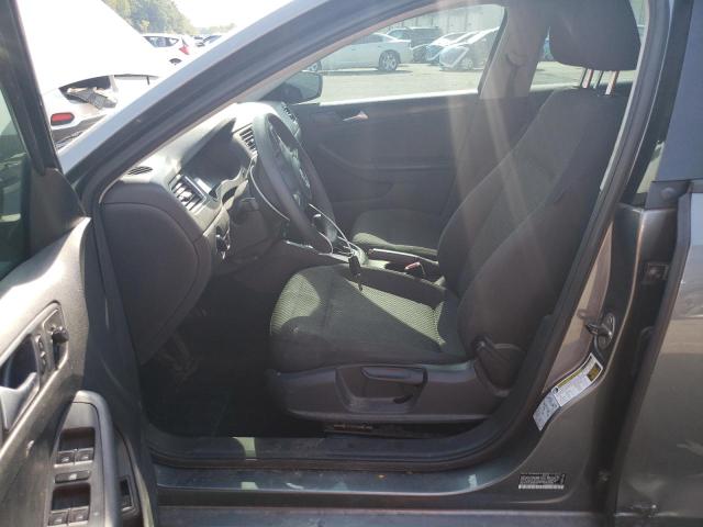 3VW2K7AJ1EM224575 - 2014 VOLKSWAGEN JETTA BASE GRAY photo 7