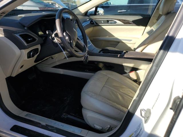 3LN6L2G98ER807208 - 2014 LINCOLN MKZ WHITE photo 7