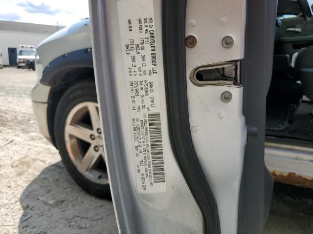 1C6RD7GT1CS114139 - 2012 DODGE RAM 1500 SLT GRAY photo 12