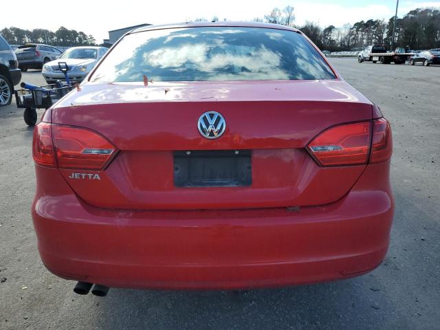 3VW2K7AJ1DM208682 - 2013 VOLKSWAGEN JETTA BASE RED photo 6