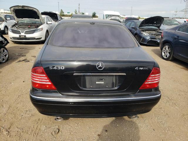 WDBNG83J16A473234 - 2006 MERCEDES-BENZ S 430 4MATIC BLACK photo 6