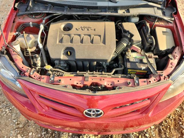 2T1BU4EE7BC682229 - 2011 TOYOTA COROLLA BASE RED photo 11