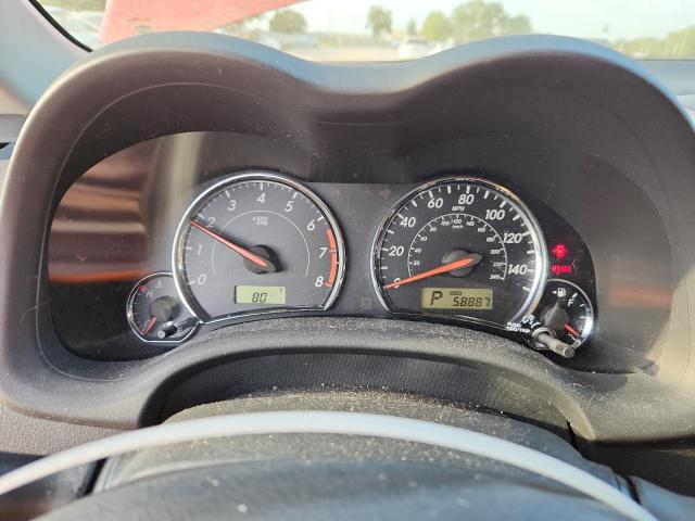 2T1BU4EE7BC682229 - 2011 TOYOTA COROLLA BASE RED photo 9