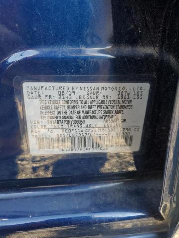 3N1AB7AP3KY399050 - 2019 NISSAN SENTRA S ლურჯი ფოტო 13