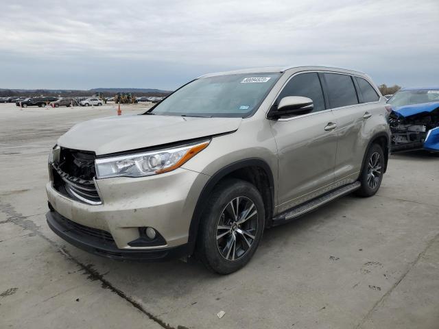 2016 TOYOTA HIGHLANDER XLE, 