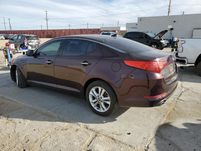 KNAGN4A75B5118664 - 2011 KIA OPTIMA EX BURGUNDY photo 2