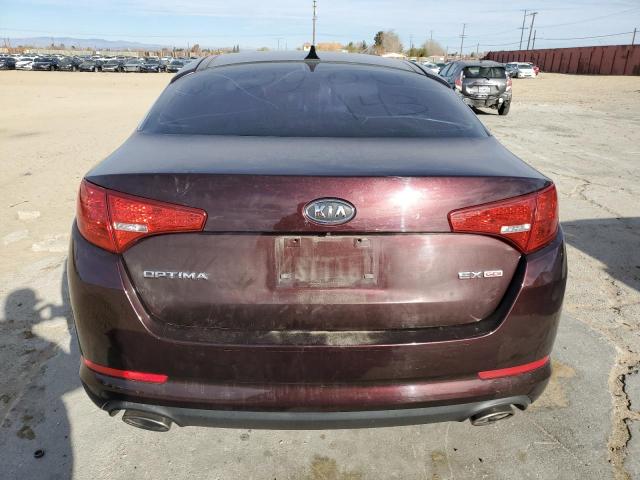 KNAGN4A75B5118664 - 2011 KIA OPTIMA EX BURGUNDY photo 6