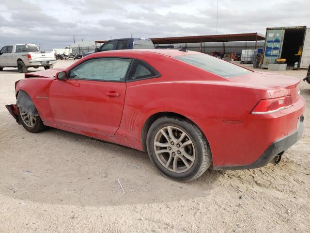 2G1FB1E34F9309054 - 2015 CHEVROLET CAMARO LS RED photo 2