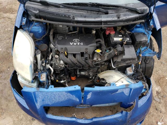 JTDJT923X75138763 - 2007 TOYOTA YARIS BLUE photo 11