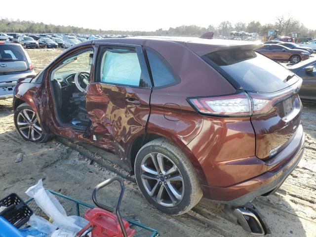 2FMTK4APXFBB37704 - 2015 FORD EDGE SPORT MAROON photo 2