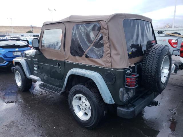 1J4FY29P1WP730153 - 1998 JEEP WRANGLER / SE GREEN photo 2