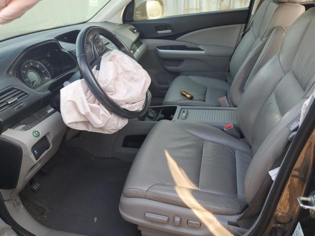 5J6RM3H77DL007153 - 2013 HONDA CR-V EXL GRAY photo 7