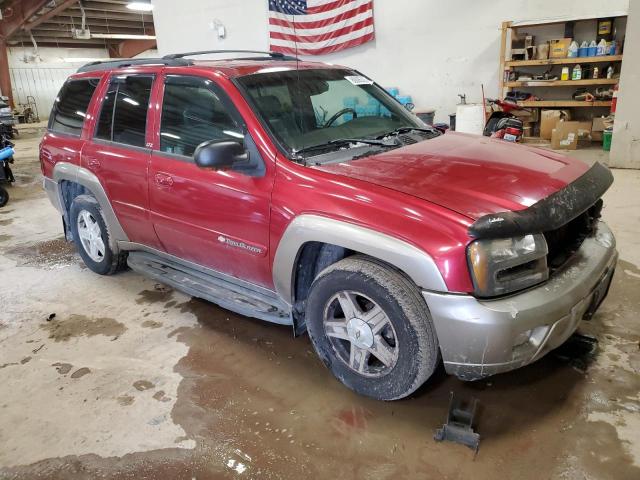 1GNDT13S532291929 - 2003 CHEVROLET TRAILBLAZE BURGUNDY photo 4